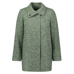 Zero Wool coat with herringbone pattern - green (5811)