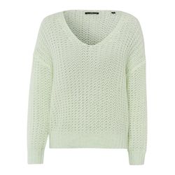 Zero Knitted sweater with V neckline - gray/green (5746)