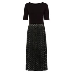 Zero Strickkleid mit Satinrock - grün (5867)