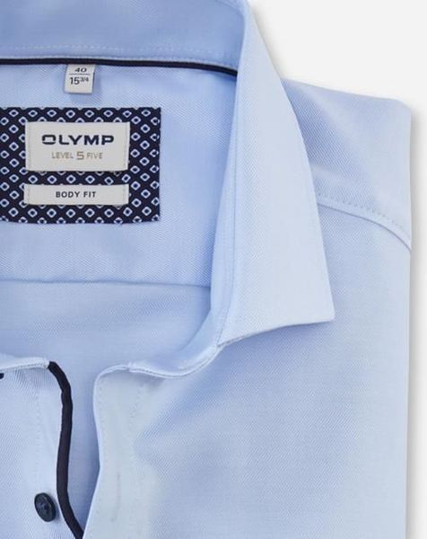 Olymp Body fit: Businesshemd - blau (12)