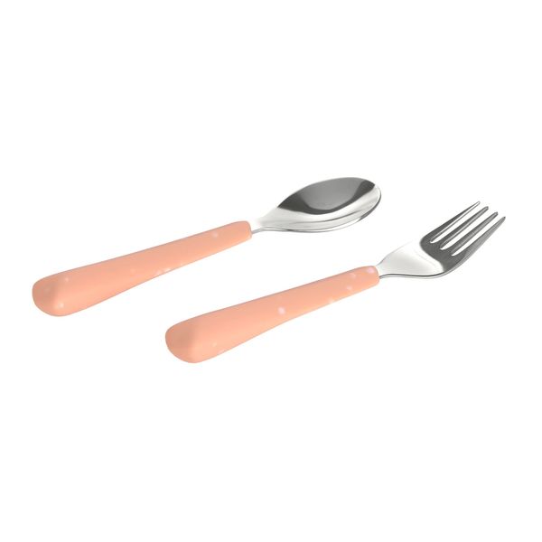Lässig Children cutlery set  - orange (Apricot)