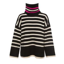 BSB Pull-over à rayures - noir/beige (BLACK )