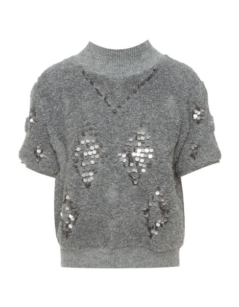 BSB Short-sleeved sweater - gray (GREY  )