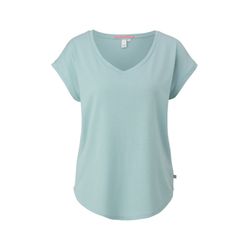 Q/S designed by Loose-fitting T-shirt made of lyocell mix - blue (6103)