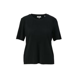 s.Oliver Red Label T-shirt with pleats  - black (9999)