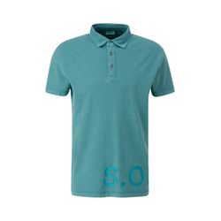 s.Oliver Red Label Polo shirt with label print   - blue (6565)