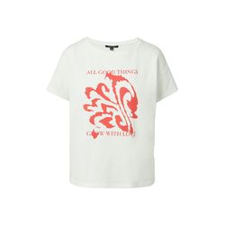 comma T-Shirt à motif - blanc (01D6)