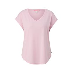 Q/S designed by T-shirt ample en mélange de lyocell - rose (4103)