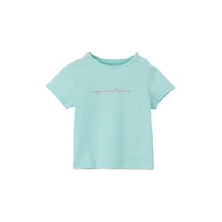 s.Oliver Red Label T-shirt with lettering print  - blue (6006)