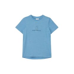 s.Oliver Red Label T-shirt with front and back print  - blue (5196)