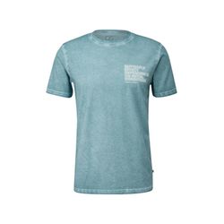 Q/S designed by T-Shirt mit Frontprint - blau (61D0)