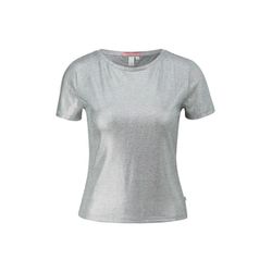 Q/S designed by T-shirt court en jersey métallique - silver (0009)
