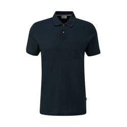 s.Oliver Red Label Polo shirt in a mottled look - blue (59W1)
