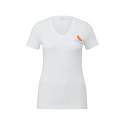 s.Oliver Red Label T-shirt slim fit   - blanc (01D0)
