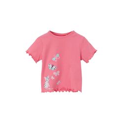 s.Oliver Red Label T-shirt with rolled hem  - pink (4348)