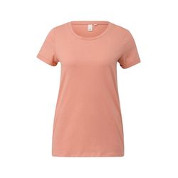 Q/S designed by Regular fit: basic t-shirt - orange (2108)