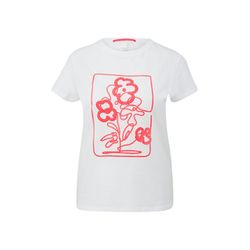 Q/S designed by Cotton T-shirt   - white (01D0)