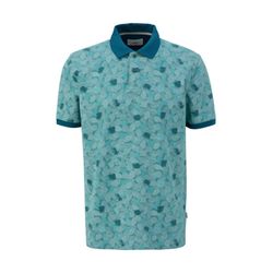 s.Oliver Red Label Patterned cotton polo shirt   - blue (65A1)