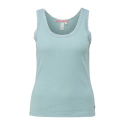 Q/S designed by Top with lace details  - blue (6103)