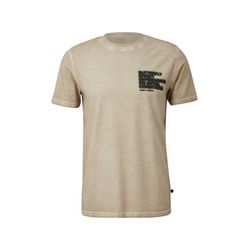 Q/S designed by T-shirt avec imprimé sur le devant - beige (81D0)
