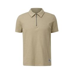Q/S designed by Polo shirt with zip  - beige (8161)