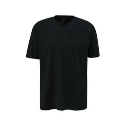 Q/S designed by T-shirt with printed label - black (99D1)