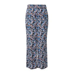 s.Oliver Red Label Patterned wide leg trousers  - blue (59A4)