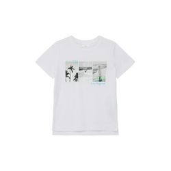 s.Oliver Red Label T-shirt avec photo imprimée - blanc (0100)