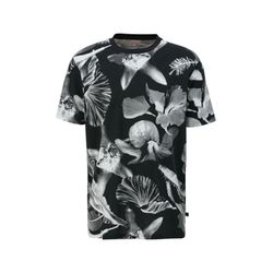 Q/S designed by T-Shirt mit All-over-Print - schwarz (99A0)