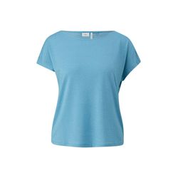 s.Oliver Black Label T-Shirt aus Viskosemix  - blau (64X1)
