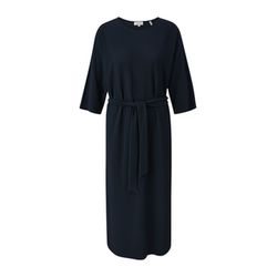 s.Oliver Red Label Plissiertes Kleid mit Bindegürtel - blau (5959)