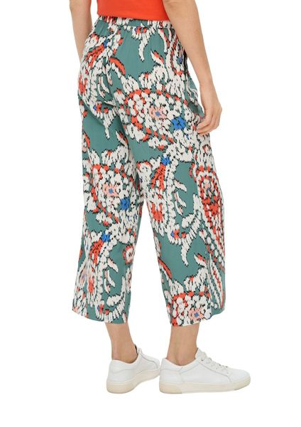 s.Oliver Red Label Viscose culotte trousers with wide leg  - blue (65A1)