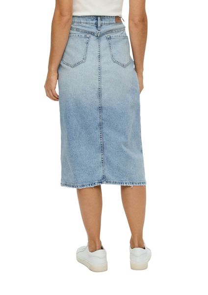 s.Oliver Red Label Midi denim skirt with slit - blue (52Z3)