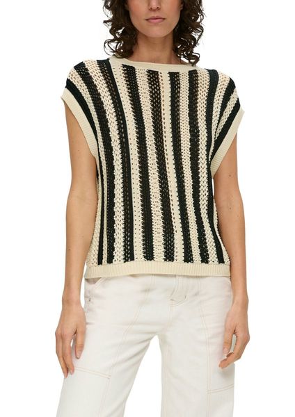 s.Oliver Red Label Knitted vest with ajour pattern  - black (99G5)