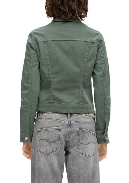 Q/S designed by Denim jacket in a tailored slim fit - green (7816)