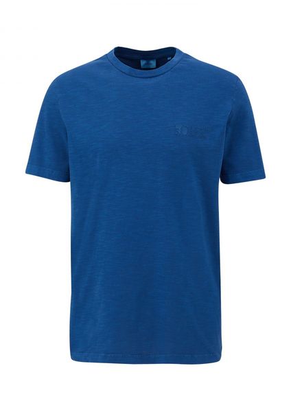 s.Oliver Red Label T-Shirt en jersey avec label imprimée  - bleu (56D1)