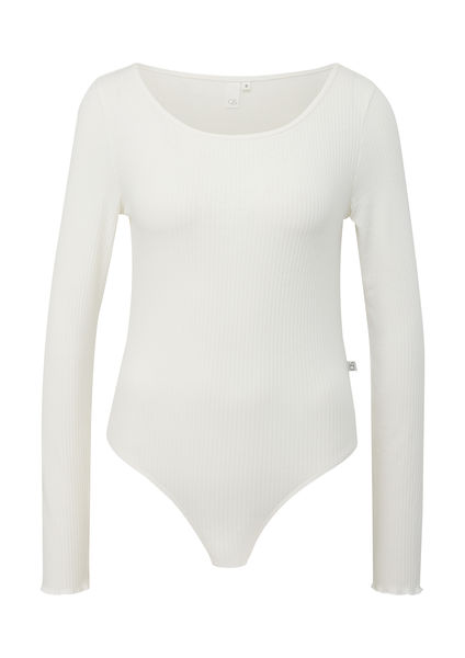 Q/S designed by Body with ribbed structure - white (0200)