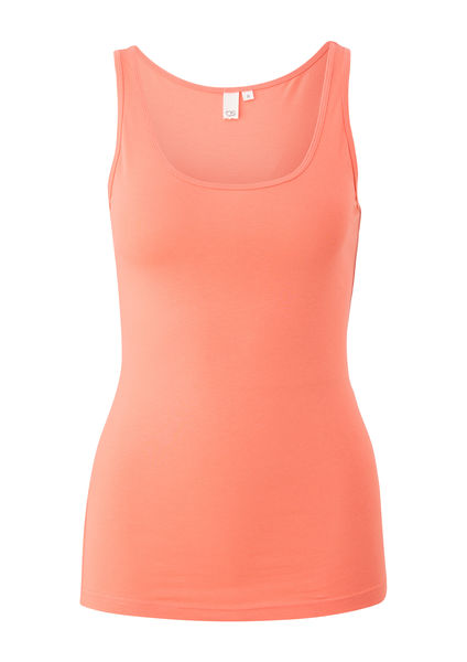 Q/S designed by Tank top with stretch cotton - orange (2347)