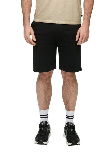 Q/S designed by Regular: sweat shorts with drawstring - black (9999)