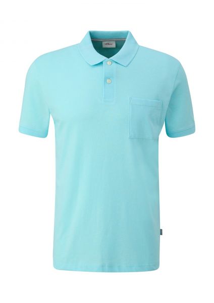 s.Oliver Red Label Polo shirt in a mottled look - blue (60W1)