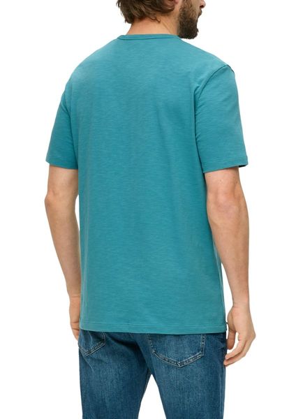 s.Oliver Red Label T-shirt with breast pocket   - blue (6565)