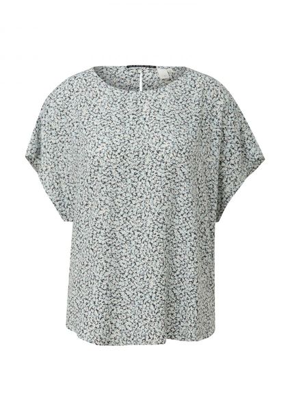 Q/S designed by T-shirt oversize avec dos rallongé - gris (98A3)