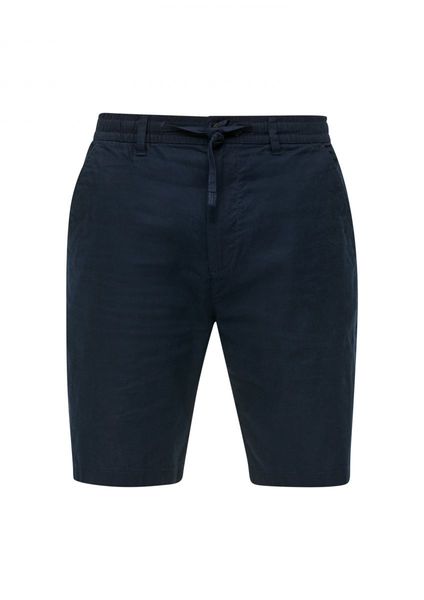 s.Oliver Red Label Relaxed Fit : bermuda shorts in mixed linen  - blue (5978)
