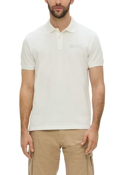 s.Oliver Red Label Polo shirt with logo print   - white (0120)