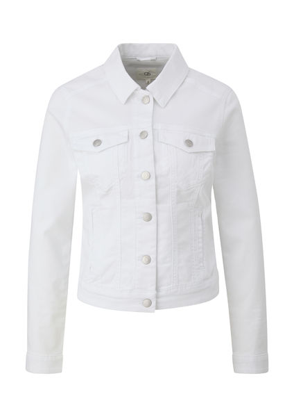Q/S designed by Denim jacket in a tailored slim fit - white (0100)