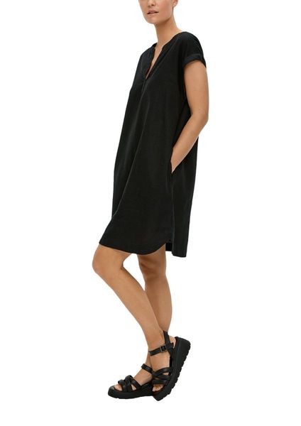 s.Oliver Red Label Dress with tunic neckline - black (9999)