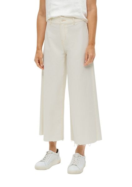 s.Oliver Red Label Regular fit: culotte jeans Suri - white (01Z8)