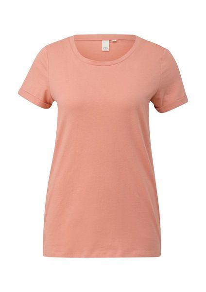 Q/S designed by Regular fit: Basic T-Shirt - orange (2108)