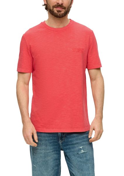 s.Oliver Red Label Jersey shirt with label print  - orange (25D1)