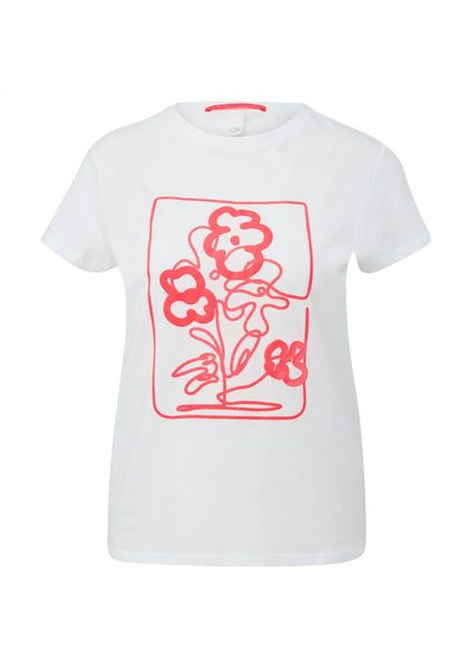 Q/S designed by T-shirt en coton   - blanc (01D0)